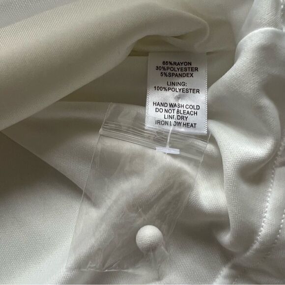 NWT Lulu's White Mesh Light and Grace Halter Skater Dress 
Size Medium - Picture 10 of 14
